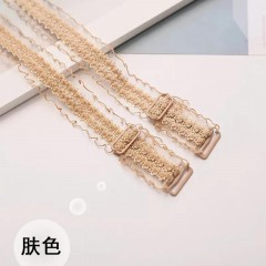 蕾絲肩帶內(nèi)衣帶子透明隱形防滑文胸胸罩帶可拆卸外露性感美背交叉